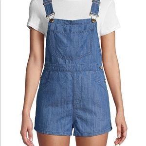 We Wore What basic short overalls